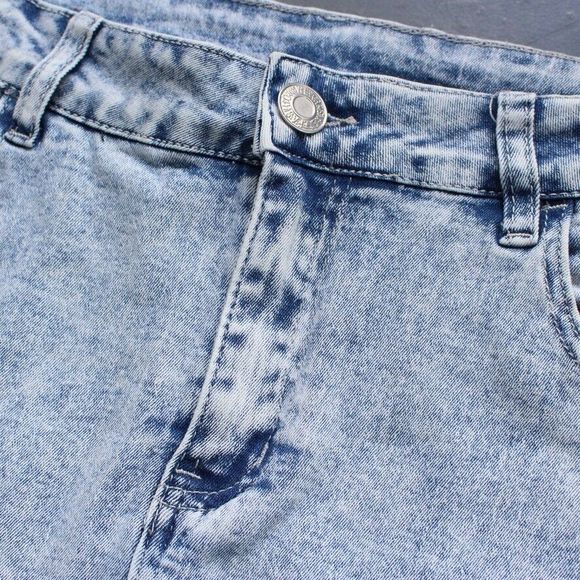 NWT Be-Girl Long Modest Acid Jean Skirt Sz Medium Sand Blush Maxi Stretch Denim - Picture 13 of 14